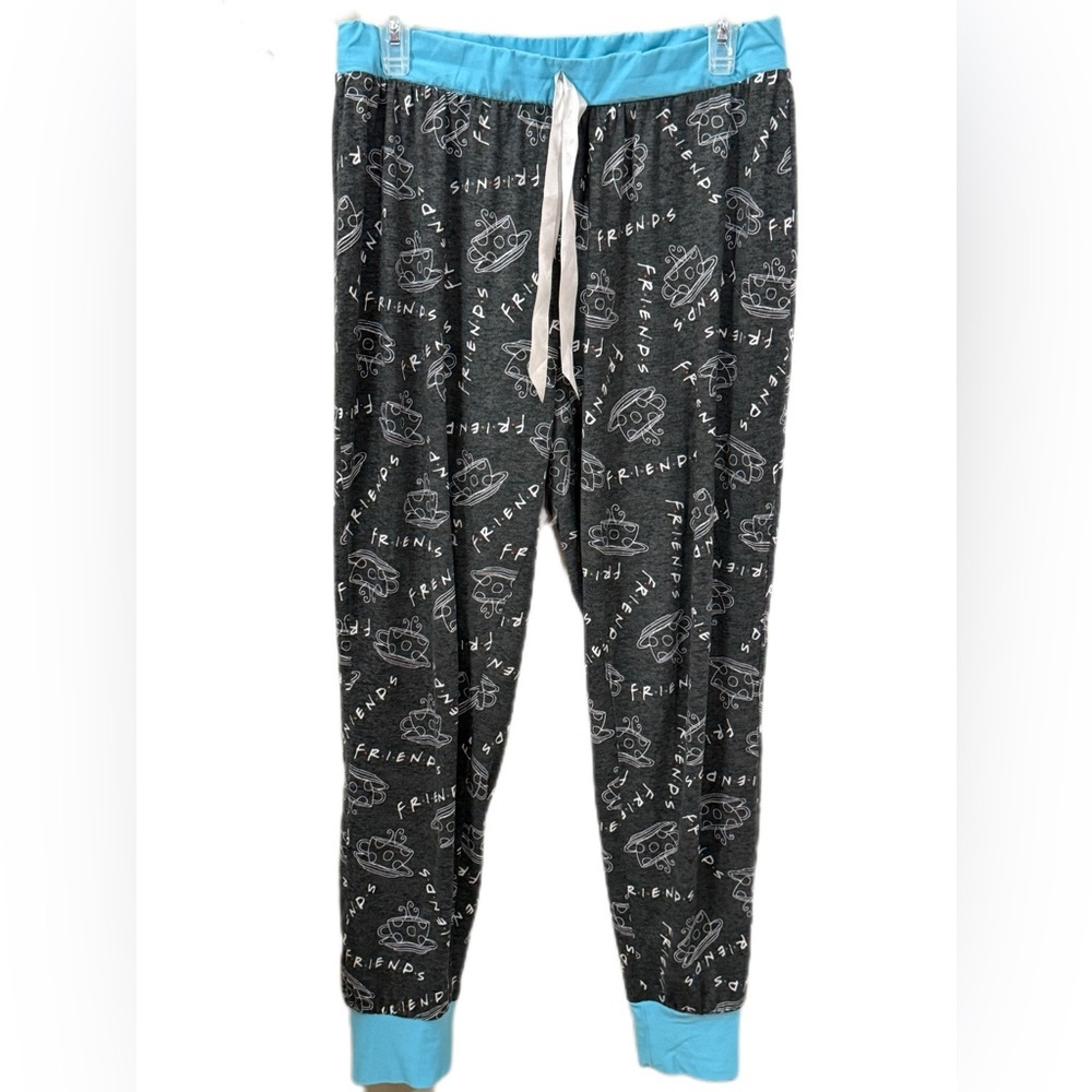 FRIENDS Black and Blue Pajama Pants